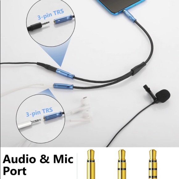 Mic & Audio Y Splitter Cable for Gaming Headset to PC, Xbox, Laptop, PS4, PS5 - Picture 2 of 6